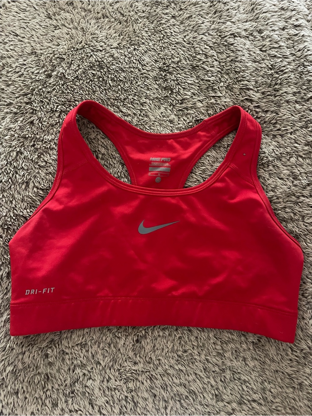 Nike Red Dri-FIT Sports Bra